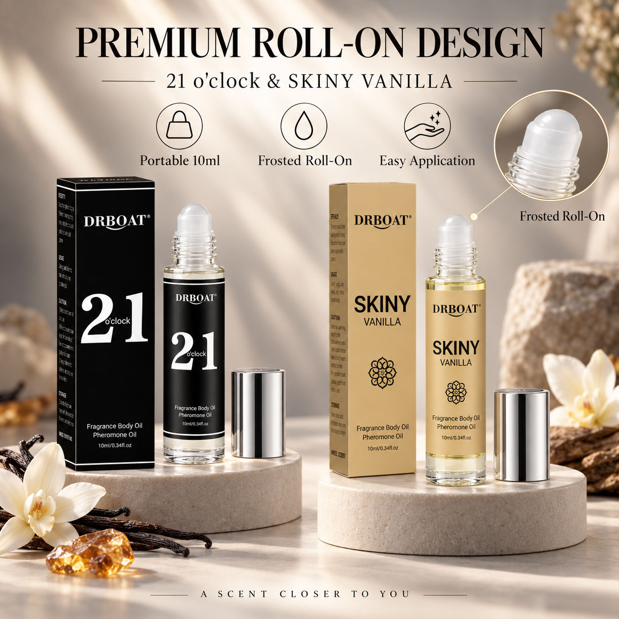 Perfume Fragrance Oil - Men Roll On Perfume Oil, Caramel