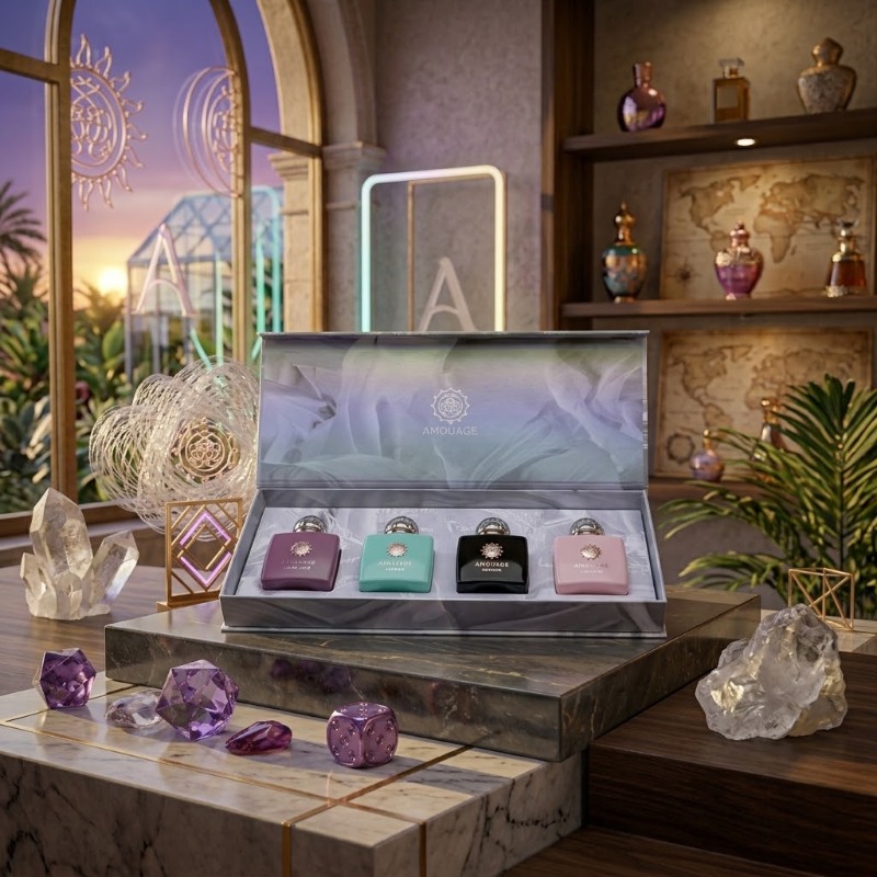 AMOUAGE Perfume Gift Set Unise - đánh giá và giá The Collection Perfume Fragrance