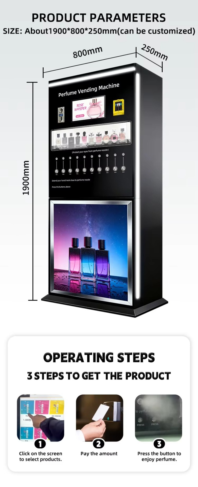Smart Perfume Retail Machine I - đánh giá và giá Perfume Fragrance Sale