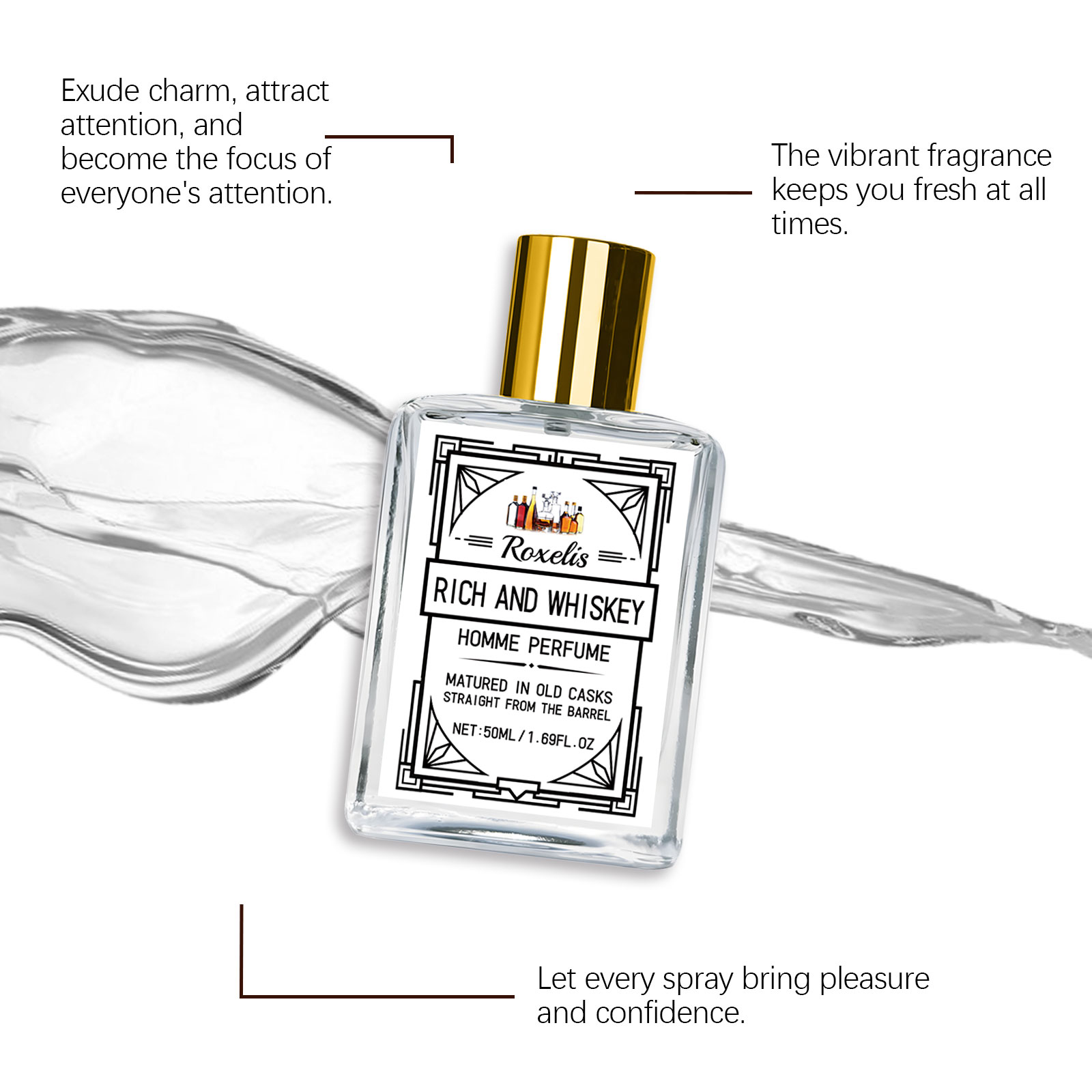 Roxelis 50ml Charm Whisky Men' - đánh giá và giá Perfume Alcohol Fragrance
