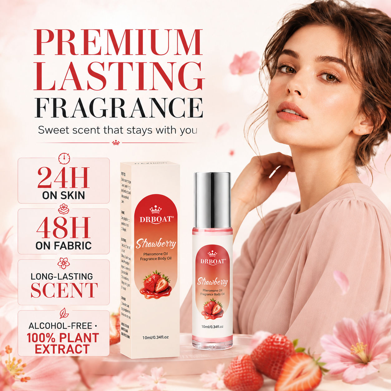 Strawberry Roll-On Perfume Oil - đánh giá và giá Perfume Fragrance Oil